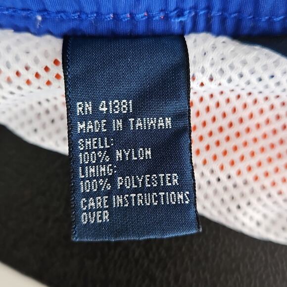 Polo Ralph Lauren Vintage 5" Swim Trunk in Orange and Blue FLAWS | Men's XL - Picture 15 of 15